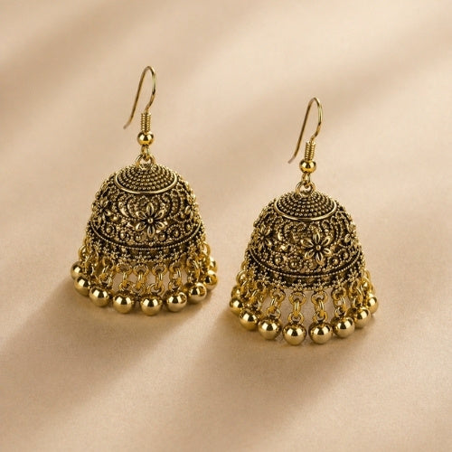 SJ-20 | Gold Plated Jhumka Earrings
