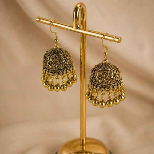SJ-20 | Gold Plated Jhumka Earrings