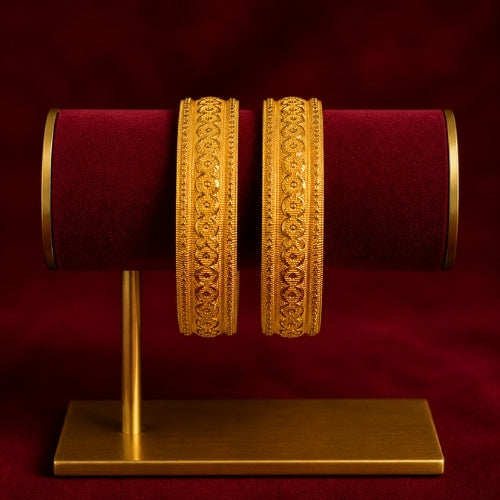 SJ-27 | Gold Traditional Designer Kada Set