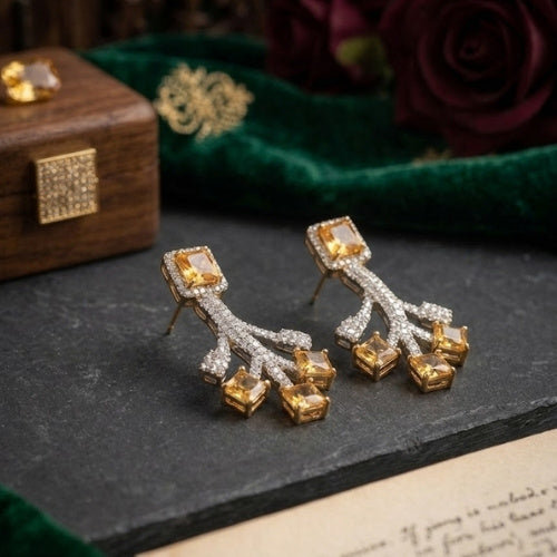 SJ-13 | Golden Branch CZ Set