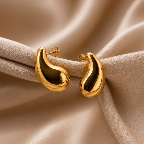 SJ-24 | Luxury Gold Statement Earrings