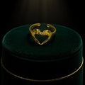 SJ-21 | Gold Stainless Steel Heart Ring