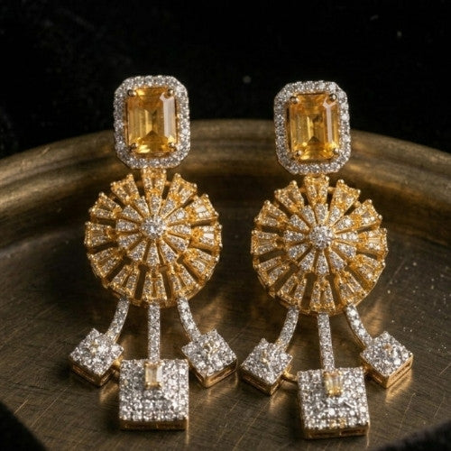 SJ-14 | Sunburst CZ Necklace Set