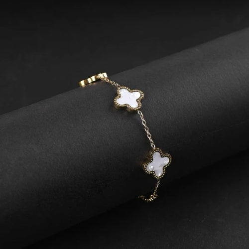 SJ-8 | WHITE CLOVER BRACELET